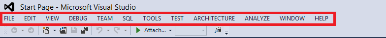 Menu bar in upper case